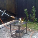 The Wax melting and burning in Cire Perdue Process Cire Perdue