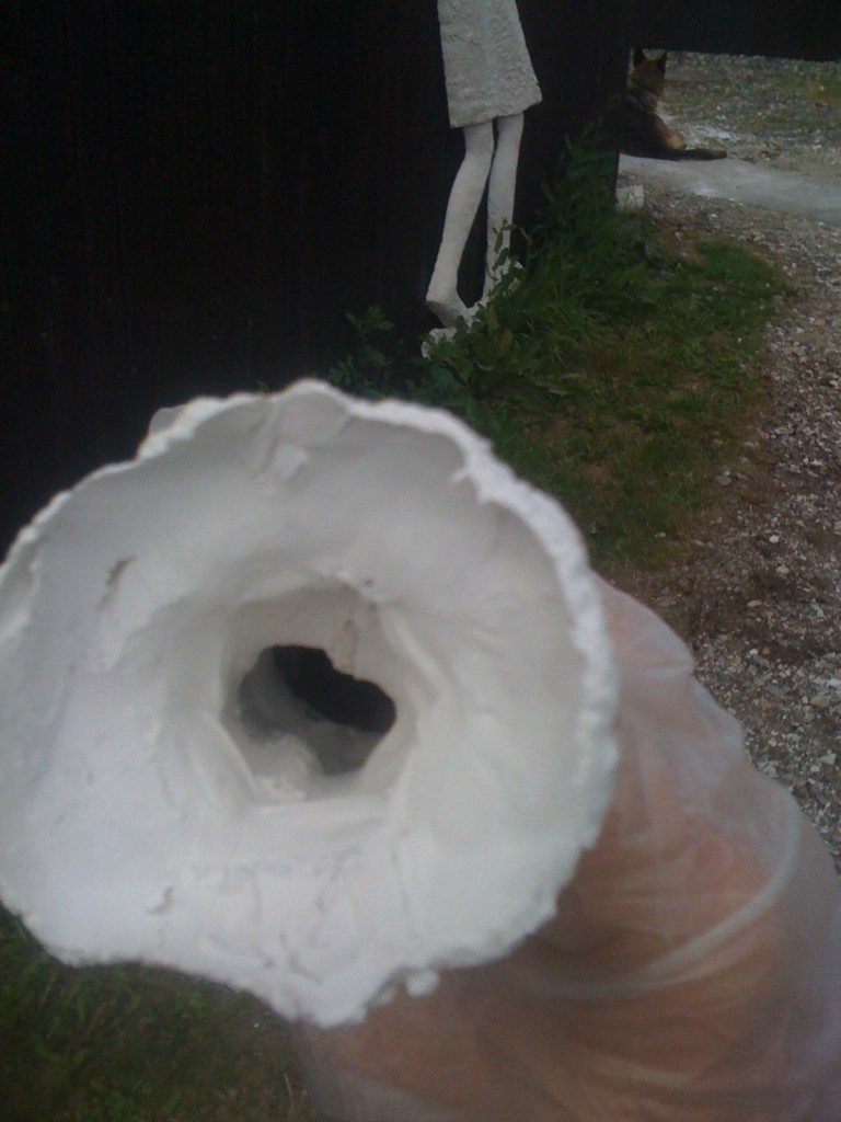 Shell ready for casting Shell ready for casting